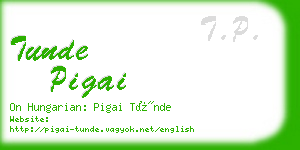 tunde pigai business card